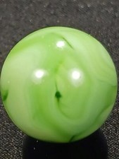 Akro Christensen .60" Minty Green Slag/Swirl Near Mint Serious Marble A179
