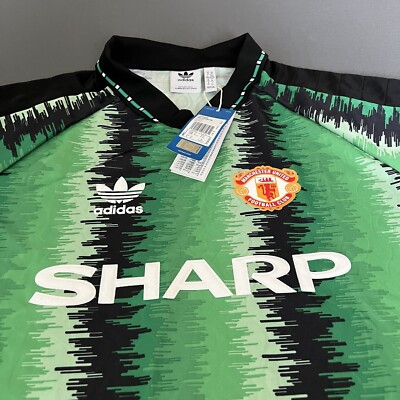 Manchester United Jersey 90 Goalkeeper Size XL Soccer Shirt Adidas