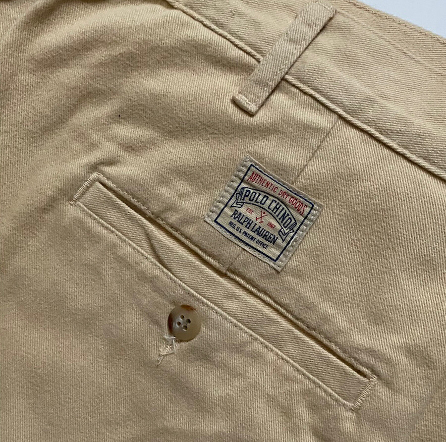 RARE Polo Ralph Lauren Men's Chino Pants 80's Archival Vintage Size 35 x 32 image 5