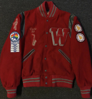 Vtg 80s Varsity Letterman Band Jacket S USA School Track Vtg 80s Varsity Letterman Band Jacket S USA School Track