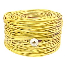 CAT6 1000FT 550MHz Riser UTP NETWORK ETHERNET CABLE BULK WIRE 23 AWG LAN Yellow