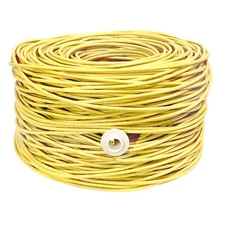 CAT6 1000FT 550MHz Riser UTP NETWORK ETHERNET CABLE BULK WIRE 23 AWG LAN Yellow