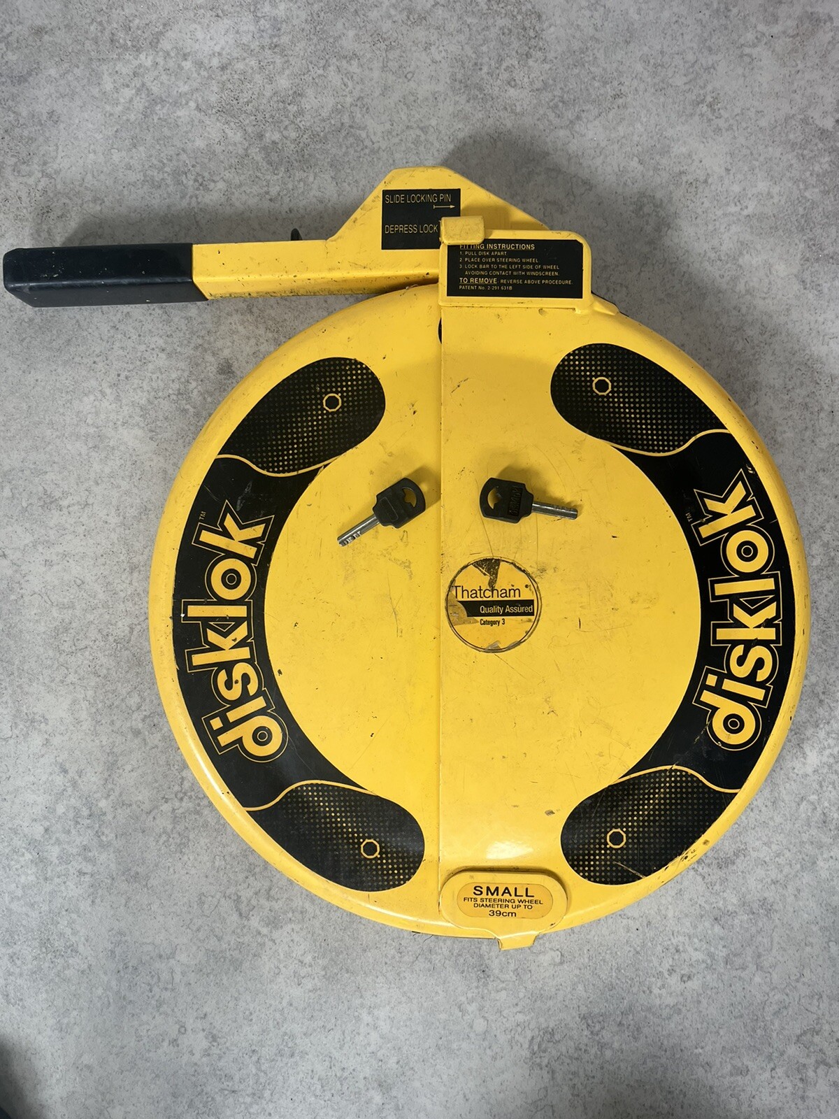 Disklok Steering Wheel Locksmall eBay