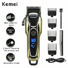Kemei Professional Hair Shaver Clippers Cordless Trimmer Beard Cutting Machine