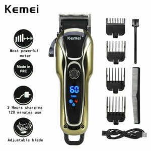 Kemei Machine de coupe de barbe à friser sans fil