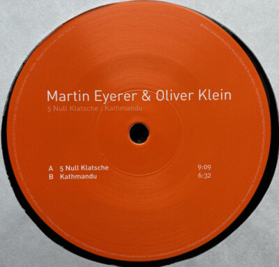 Martin Eyerer & Oliver Klein - 5 Null Klatsche / Kathmandu (12'') (Very Good Plus