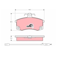 Plaquette de frein Lada 112