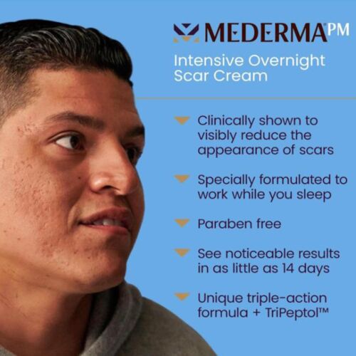 Mederma Intensive Overnight Scar Removal Cream Skin Growth At Night 1.0oz./28g - Picture 8 of 11