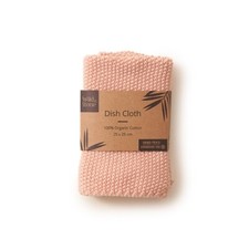 Image of Organic Cotton Dishcloths - 1 Pack Rose - Wild and Stone