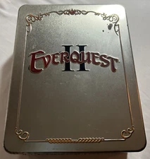 EverQuest II: Collector's Edition PC Game TIN Coin Cloth Map Books Incomplete