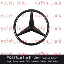 for MERCEDES Emblem Star Boot Trunk E63 AMG V8 Biturbo Matte Black 