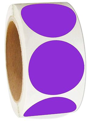 2 Inch Color-Code Labels Round Circle Stickers for Color Coding - Fluorescent...