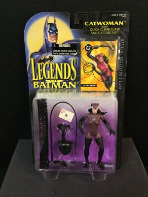 CATWOMAN W/ Quick-Climb Claw and Capture Net SEALED Action Figure Leg. Of Batman