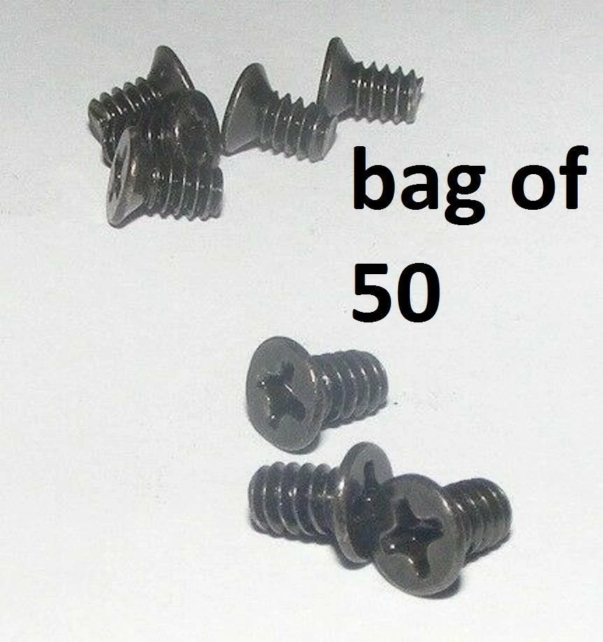 50 bag of 50 UNC 6-32 Black Nickel screws 3.5" hdd Hard drive lot of 50