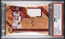 2020-21 Panini Chronicles Gold Standard Patrick Williams Rookie Jersey Auto Red