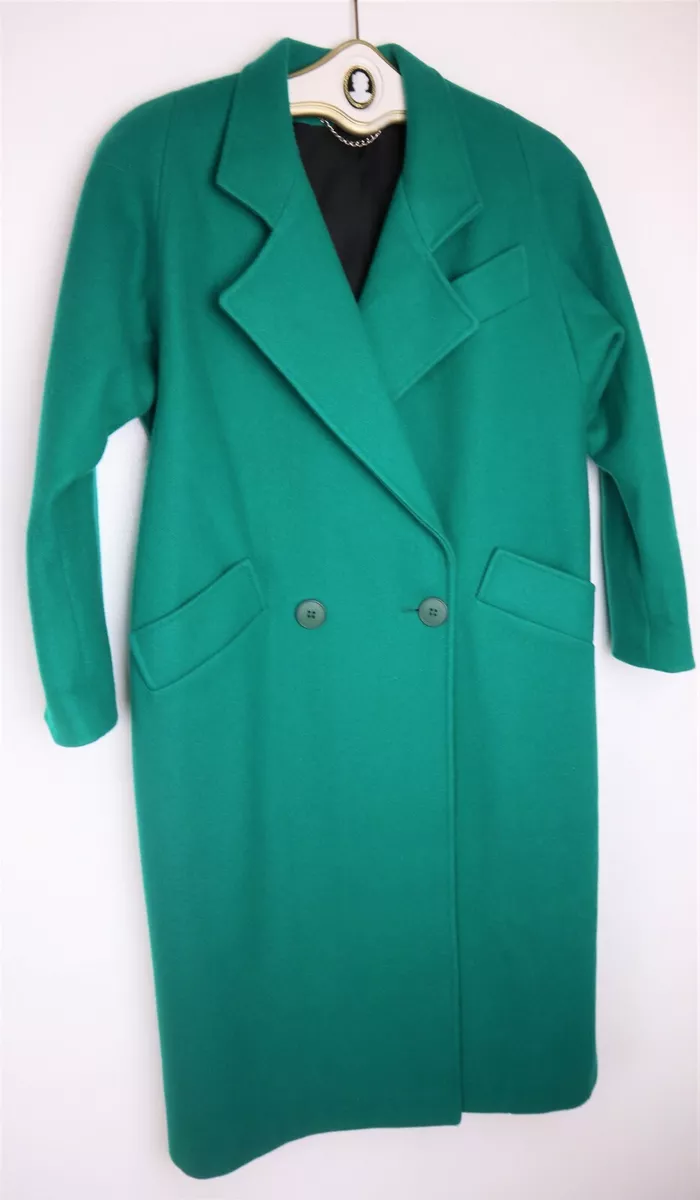 Bright green wool coat cheap