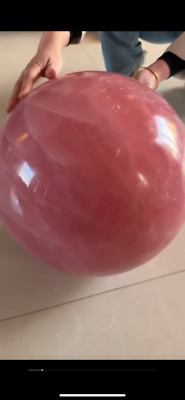 159lb TOP!!! Natural rose Quartz amazing Crystal Energy sphere ball orbs