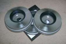 3 KODAK CAROUSEL SLIDE TRAYS 140 SLIDES TRANSVUE