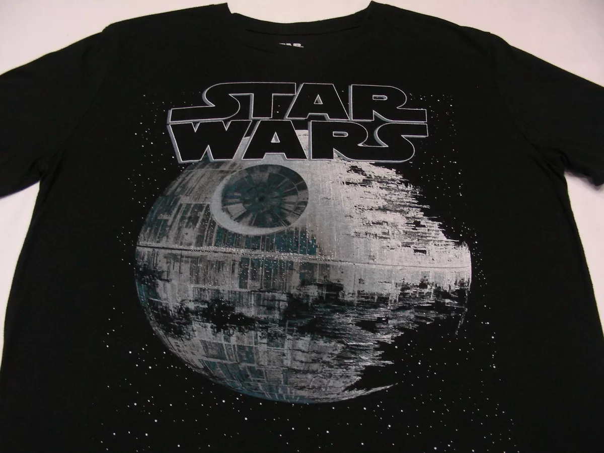 STAR WARS DEATH STAR BLACK LARGE SIZE T SHIRT eBay