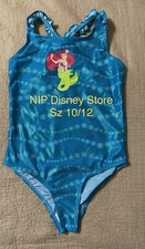 2 SETS DISNEY STORE LITTLE MERMAID ARIEL SWIMSUIT GIRL SZ 10/12  NEW IN PACKAGE