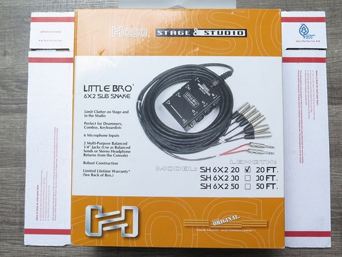 Hosa Little Bro' Sub Snake SH 6x2 20ft