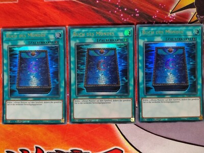 3x BUCH DES MONDES - BLAR-DE052 Ultra Rare / 1. Auflage Near Mint Playset