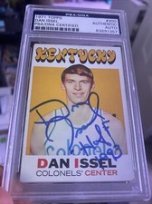 DAN ISSEL 1971-72 TOPPS Auto Signed RC ROOKIE Card PSA/DNA Certified HOF Insc