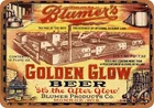 METAL SIGN - 1933 Blumer's Golden Glow Beer - Vintage Look Reproduction