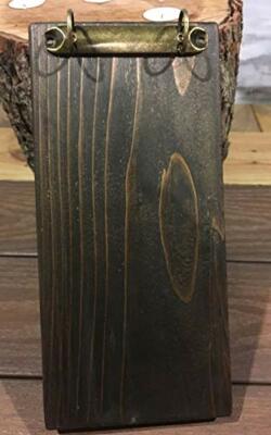 Wood Restaurant Menu Clipboards with Two Ring Binder