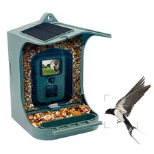 24MP 1080P Waterproof Bird Feeder Camera Solar Powered Bird Watching Camera