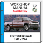 Chevrolet Chevy Silverado 2004 2005 2006 Service Repair Workshop Manual On Cd