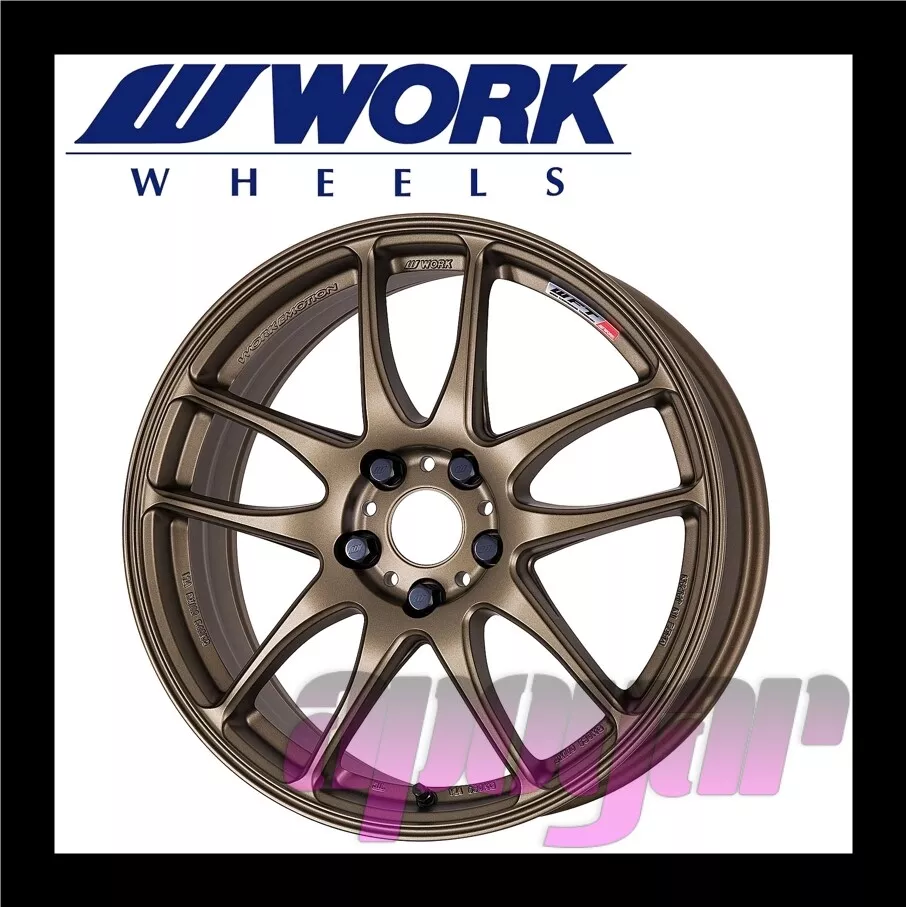 WORK EMOTION CR Kiwami WHEEL (1pcs) 18 inch 7.5J 47 5H 100 Ashed Titanium  (AHG)