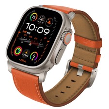 Genuine Leather Band Strap for iWatch Ultra Series 10 46mm 9 8 7 6 5 4 3 2 1 SE