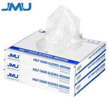 675Pcs/3Boxes JMU Dental Half Chair Sleeves PE Cover Clear Medium 27.5" x 24"