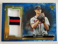 2020 Topps Triple Threads Jumbo Relic Mike Soroka Braves SJR-MSO Serial #'d 2/3