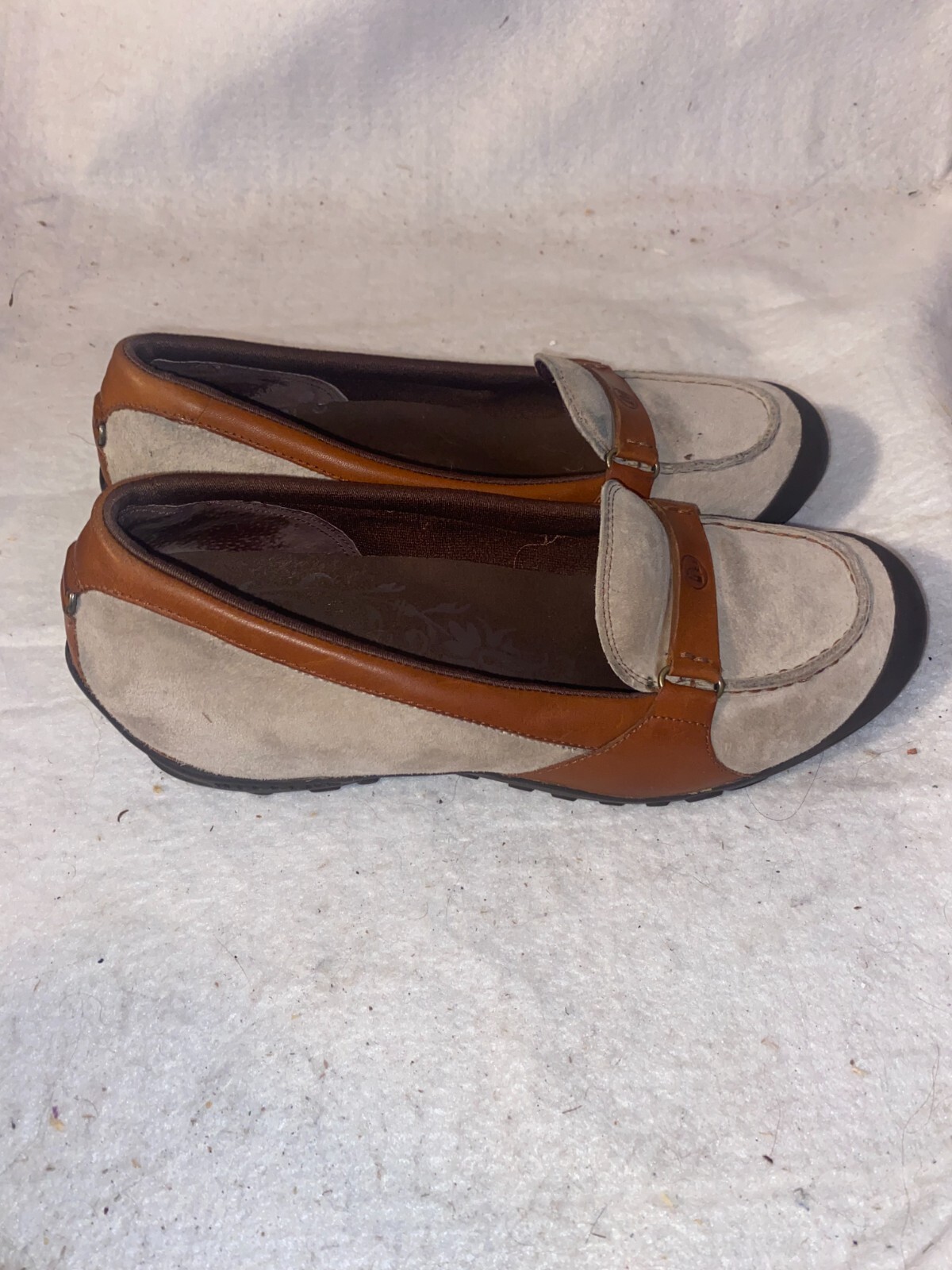 Merrell scarpe slip on zeppa punta tonda comode piombo donna taglia 8