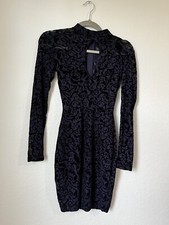 Windsor Burnout Babe flocked Mini Dress Navy XS