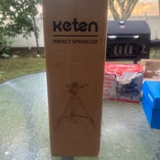 KETEN Impact Sprinkler on Tripod Base, Tripod Sprinkler W/ 300 Degree Spray