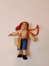 Vintage Magis Roma Capri Italian Italy Boy Doll Ornament 5" Tall