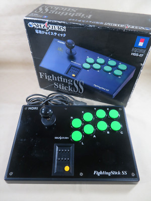 Sega saturn SS fighting stick HORI joy controller Japan tested boxed joystick jp