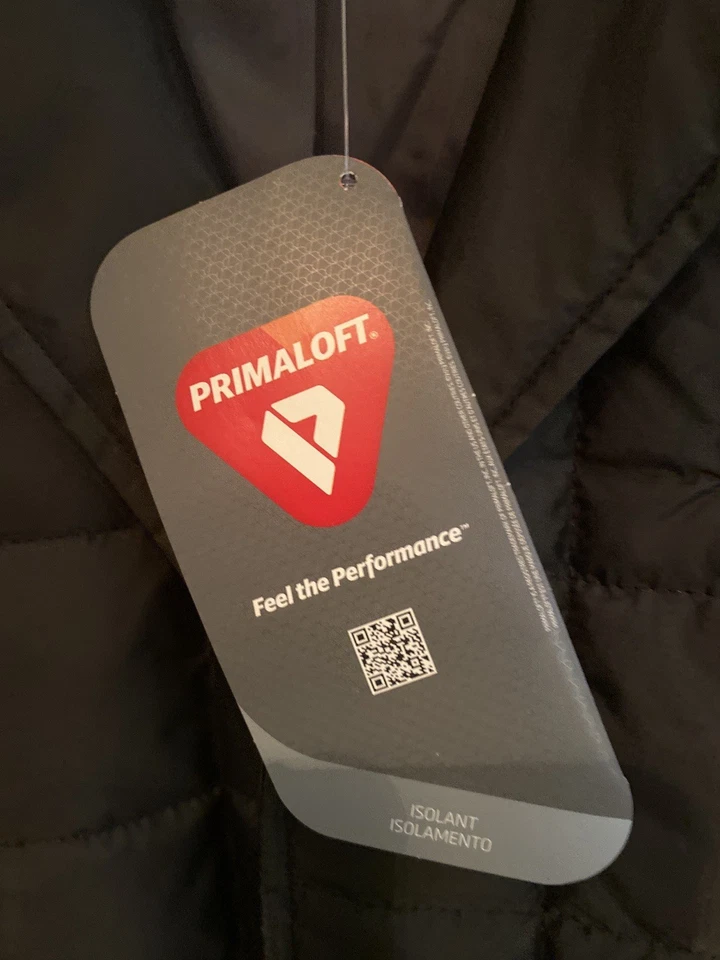 NWT LANDS END Men Sz Small Black Quilted Primaloft Blazer Jacket Puffer - Image 3 of 4