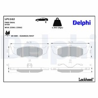 Delphi Bremsbelagsatz Scheibenbremse LP1162 FüR Stratus Plymouth Chrysler JX JA
