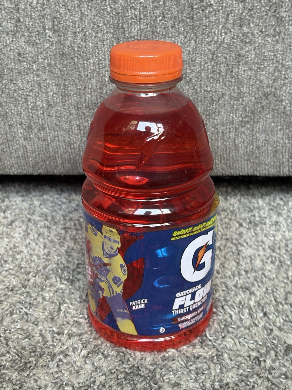 Gatorade 2017 Flow Patrick Kane Black Cherry 30oz Full Unopened Bottle