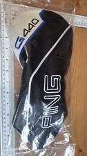 Ping G440 Driver Headcover Black White Teal Golf Club Cover OEM Golf Driver, NEW