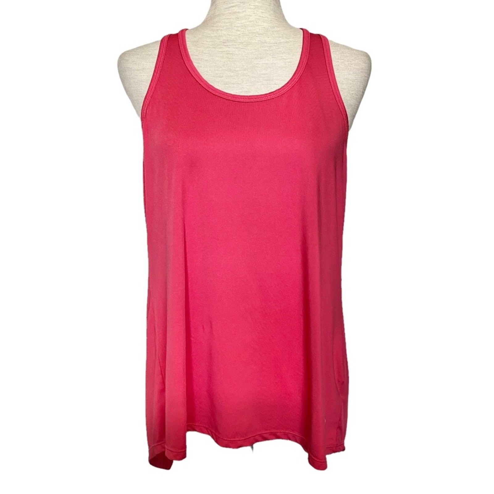 No Brand Pink Split Back Athletic Tank Top Size Small Performance Wear