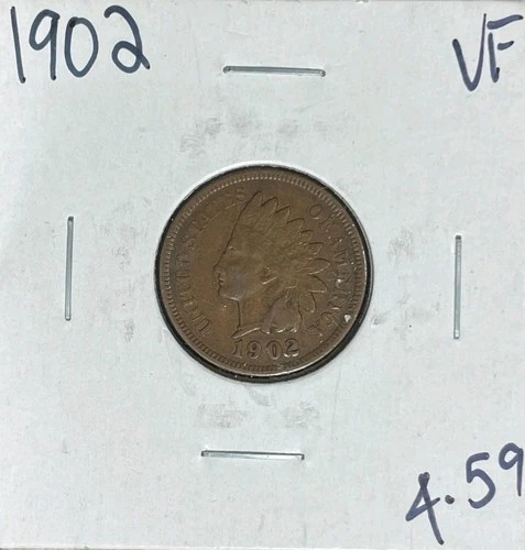 1902 INDIAN HEAD CENT ~ VF ~NICE COIN~