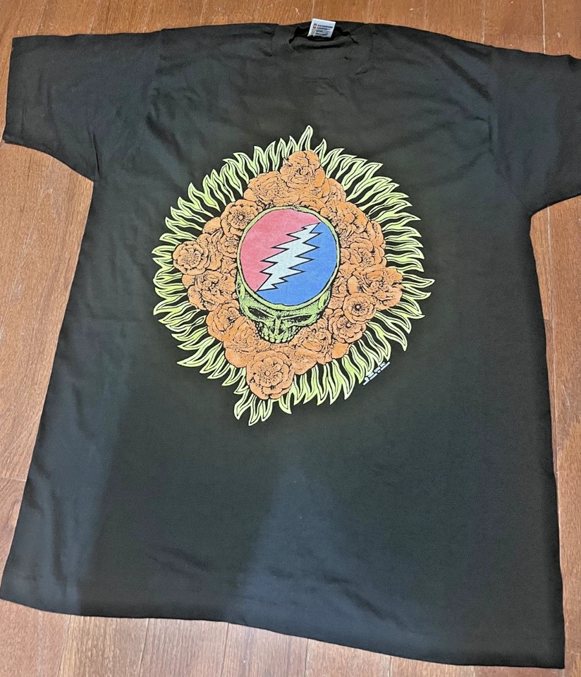 GDM Grateful Dead Tour Original Vintage 90, 25 anos de aniversário, Nunca usado/lavado - Imagem 3 de 4