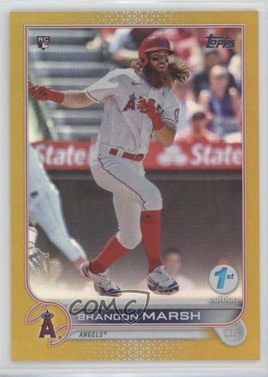 2022 Topps Series 1 1st Edition Gold Brandon Marsh #243 Rookie RC