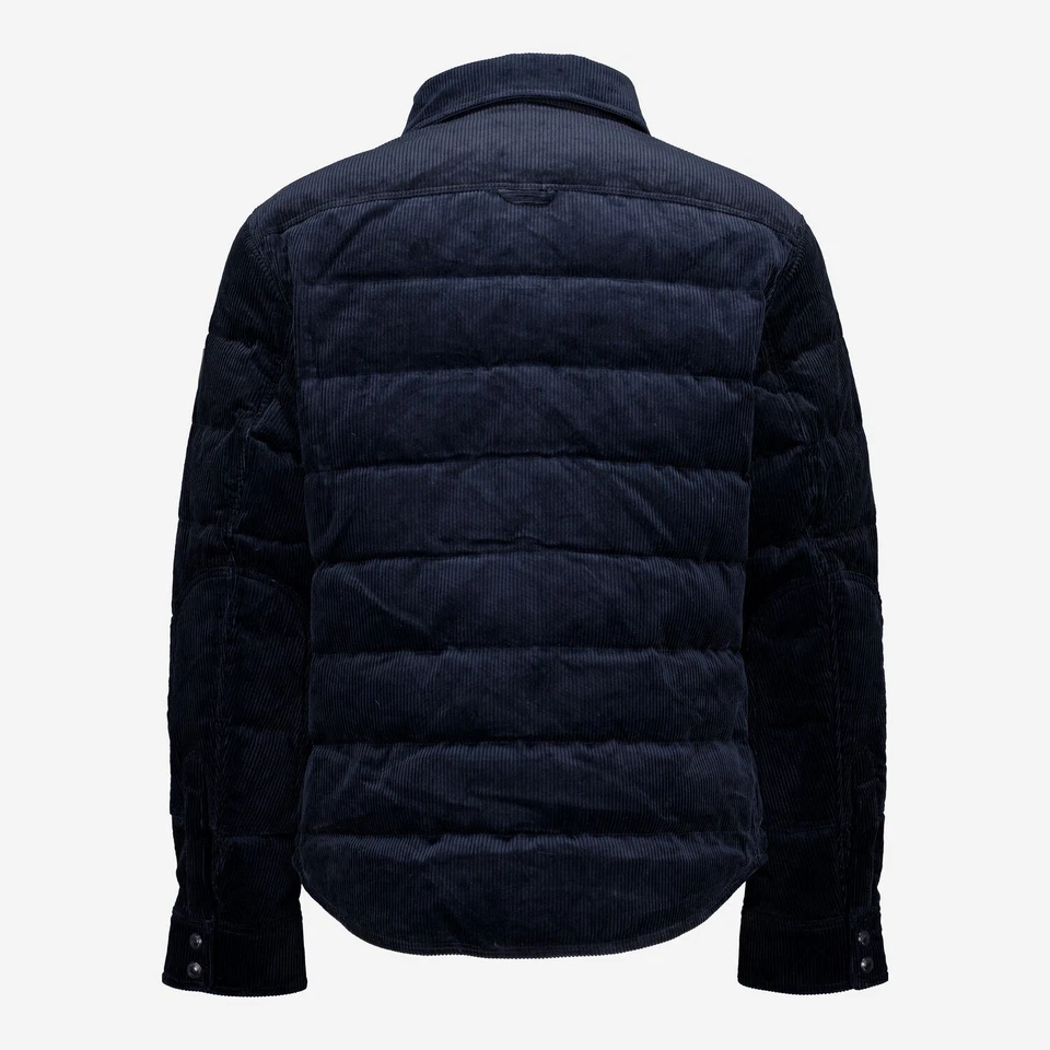 Polo Ralph Lauren Mens Down Filled Corduroy Shirt Jacket | Navy Blue Cord | XL - Image 3 of 3