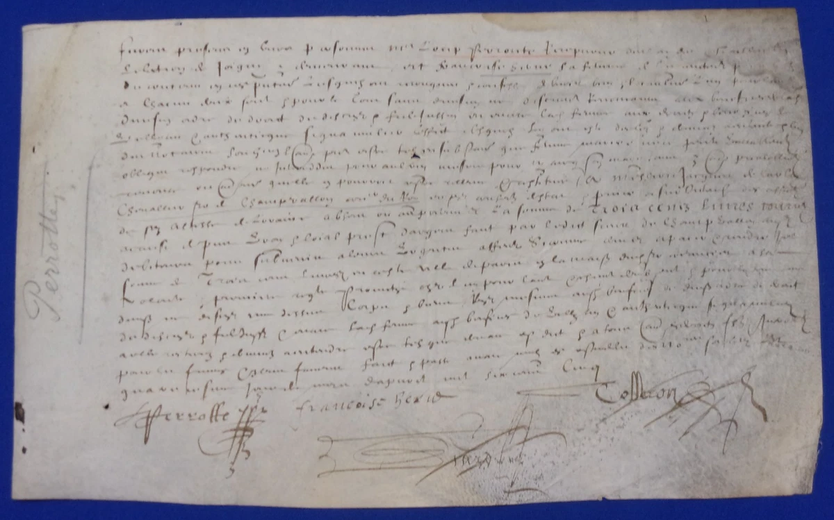 French Antique Manuscripts 1600-1649 Date of Publication for sale